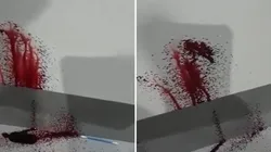 Sangue sem explicação escorrendo em parede de casa assusta moradores do Paraná