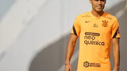 Fausto Vera em seu primeiro treino no Corinthians — Foto: Rodrigo Coca / Ag.Corinthians