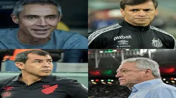 Paulo Sousa, Fabián Bustos, Fábio Carille e Abel Braga foram quatro dos técnicos demitidos durante o Brasileirão deste ano