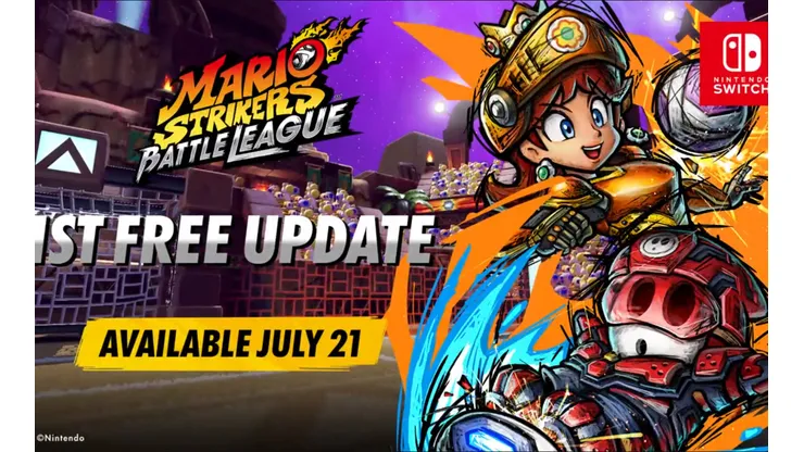 Mario Strikers: Battle League receberá atualização gratuita com Daisy e Shy Guy