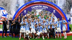 Elenco não seguiu protocolo da Conmebol. Buda Mendes/Getty Images.