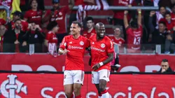 Enner Valencia e Alan Patrick comemoram gol do Internacional. Foto: Maxi Franzoi/AGIF
