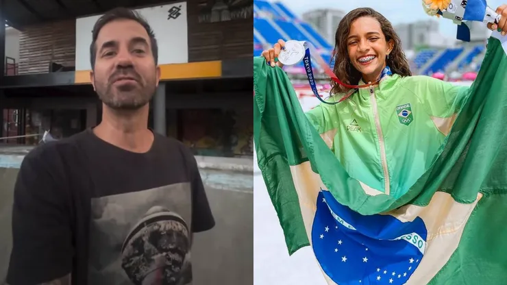 Bob Burnquist e Rayssa Leal - Foto: Instagram @bobburnquist / @rayssalealsk8