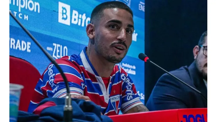 Foto: Divulgação/Fortaleza - Thiago Galhardo: ex-Inter, atacante foi apresentado no Fortaleza