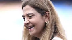 Leila Pereira, presidente do Palmeiras, antes de partida entre Palmeiras e Botafogo/SP, na Arena Barueri, pelo Campeonato Paulista, no dia 09/03/2024.