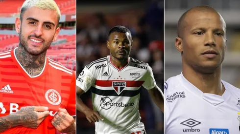 Foto: Marcello Zambrana/AGIF; Ricardo Moreira/Getty Images; Foto: Ricardo Duarte / Internacional - Liziero, Nikão e Sanchéz