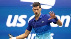 Djokovic em ação no US Open 2021