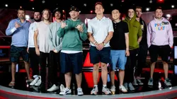 Mesa final não oficial do Main Event da WSOP (Foto: Rachel Kay Miller/PokerNews)