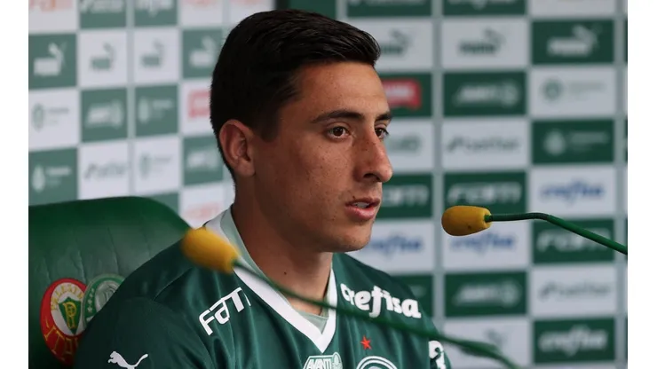 Foto: Cesar Greco - Merentiel chegou e vai usar camisa 9 no Palmeiras