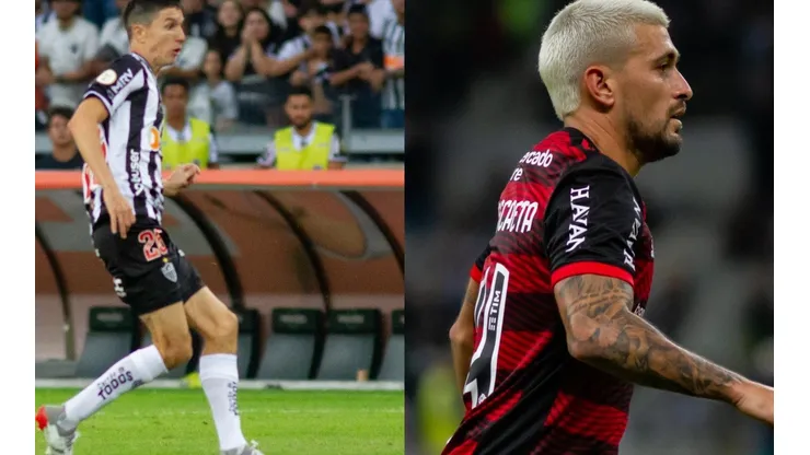 Nacho vs Arrascaeta; o duelo de 'coadjuvantes' na super decisão da Copa do Brasil entre Atlético e Flamengo