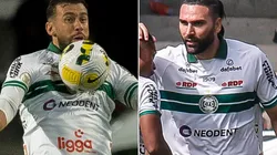 Fotos: Robson Mafra/AGIF e Gabriel Machado/AGIF - Castán e Gamalho: dupla analisou o empate em casa do Coritiba