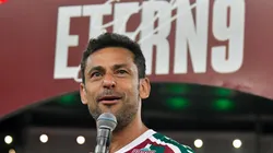 Thiago Ribeiro/AGIF/ "Artilheiro do Brasil"; Fred exalta Cano no Fluminense após aposentadoria.