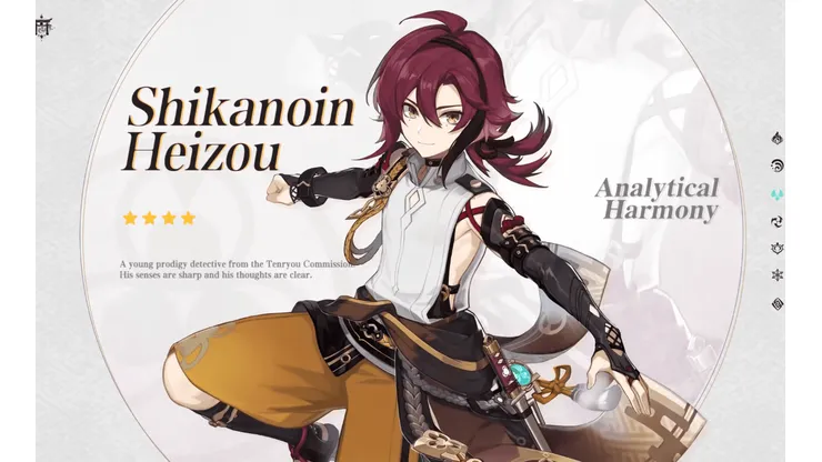 Genshin Impact: trailer do novo personagem Shikanoin Heizou é revelado