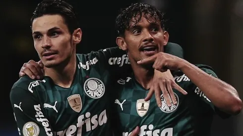 Foto: Ettore Chiereguini/AGIF – Scarpa brincou com Veiga durante almoço do Palmeiras.