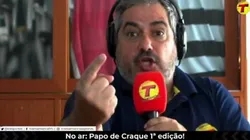 Foto: Reprodução/Transamérica - Ricardo Martins não concordou com André Galvão sobre continuidade de Bustos no Santos