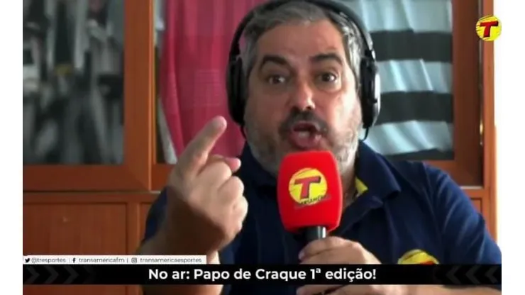 Foto: Reprodução/Transamérica - Ricardo Martins não concordou com André Galvão sobre continuidade de Bustos no Santos