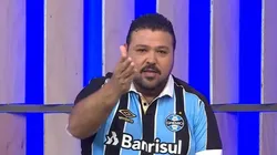 Alex Bagé cobre o dia a dia do Grêmio (Foto: Reprodução/TV Band)