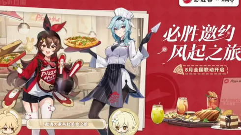 Vazamento revela evento de Genshin Impact em parceria com Pizza Hut na China