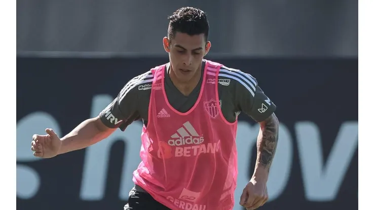 Foto: Pedro Souza / Atlético / Divulgação - Pavón: atacante argentino quer ganhar títulos no Galo