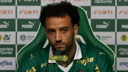 Felipe Anderson em sua apresentação, na Academia de Futebol, no dia 15/07/2024. Foto: Cesar Greco/Palmeiras