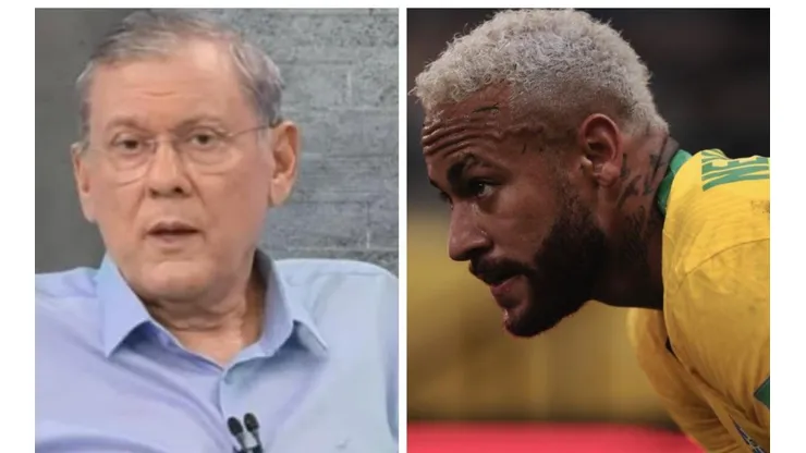 Foto Milton Neves: Reprodução - Foto Neymar: Ettore Chiereguini/AGIF