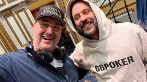 Lenda do poker se encontra com lenda do rap brasileiro (Foto: Reprodução Twitter oficial Phil Hellmuth)
