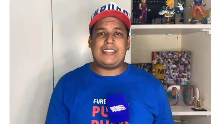 Foto: Reprodução Canal do Puco / YouTube | Marinho Jr é setorista do Bahia, pela Rádio Metrópole