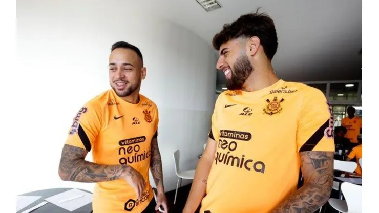 Foto: Reprodução Twitter oficial do Corinthians - @Corinthians - Yuri no CT do Timão.