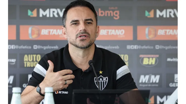 Foto: Pedro Souza / Atletico - Rodrigo Caetano cuida das negociações do Atlético em 2022