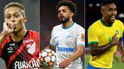 Foto: Athletico; Foto: Clive Rose/Getty Images; Foto: Francois Nel/Getty Images - Vitinho, Claudinho e Malcom