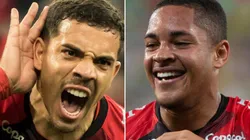 Fotos: Robson Mafra/AGIF e Gil Gomes/AGIF - Terans e Vitor Roque: dupla será titular no Athletico contra o Libertad