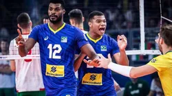 Brasil conquistou sua terceira vitória seguida na VNL (Foto: Divulgação/FIVB)