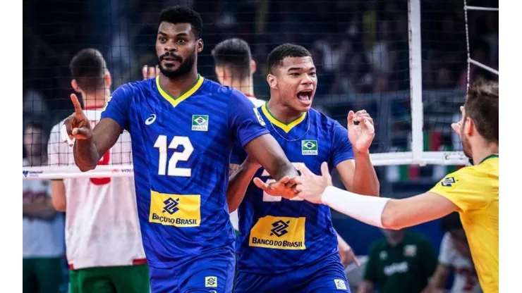 Brasil conquistou sua terceira vitória seguida na VNL (Foto: Divulgação/FIVB)