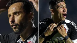 Fotos: Thiago Ribeiro/AGIF - Nenê e Palacios: dupla foi decisiva na última partida do Vasco