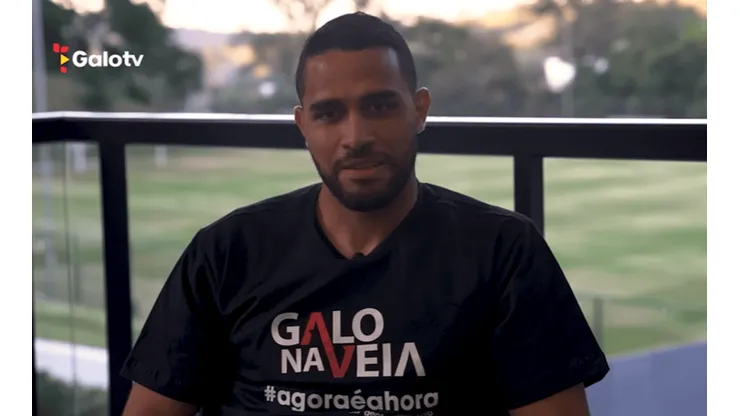 Foto: Reprodução/Galo TV/YouTube - Alan Kardec: atacante já foi confirmado como reforço do Atlético