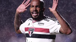 Patrick foi autor do gol do São Paulo na vitória no Choque-Rei (Foto: Ettore Chiereguini/AGIF)