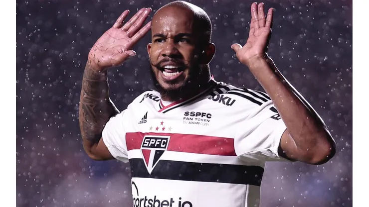 Patrick foi autor do gol do São Paulo na vitória no Choque-Rei (Foto: Ettore Chiereguini/AGIF)