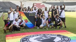 Daniel Ramalho/Vasco da Gama. Torcedores se unem para protestar contra a homofobia e transfobia no futebol