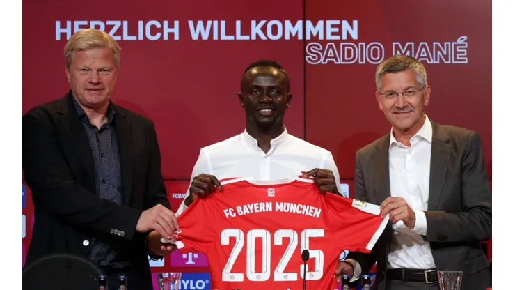 Mané foi apresentado no Bayern de Munique nesta quarta-feira (22)