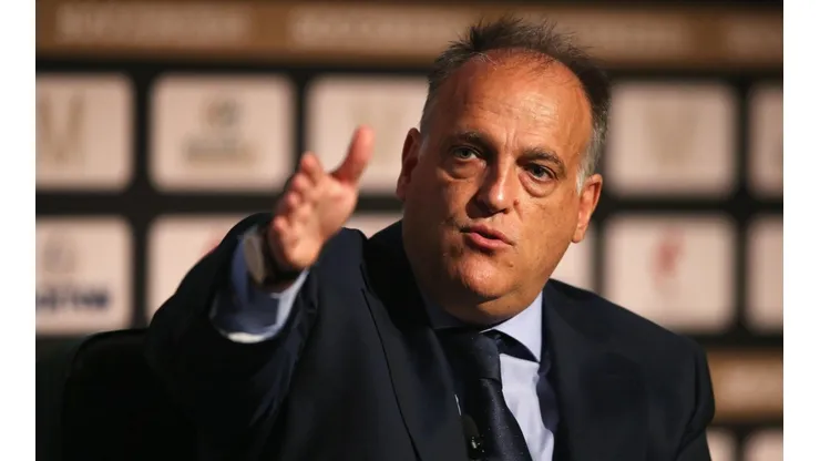 Foto: Jan Kruger/Getty Images for Soccerex | Tebas disparou mais uma vez contra o presidente do PSG