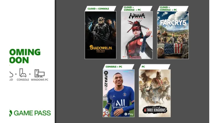 Far Cry 5, FIFA 22 e Naraka: Bladepoint são os games de junho no Xbox Game Pass