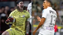 Foto: Heber Gomes/AGIF; Foto: Fernando Moreno/AGIF - Cássio do Corinthians e Madson do Santos