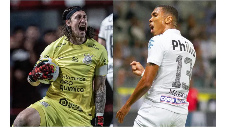 Foto: Heber Gomes/AGIF; Foto: Fernando Moreno/AGIF - Cássio do Corinthians e Madson do Santos