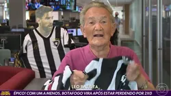 Foto: Reprodução Globo | Léo Batista manda recado sobre pênalti marcado contra o Botafogo