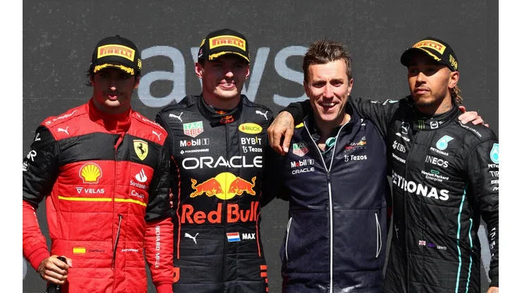 Clive Rose/Getty Images - Pódio do GP do Canadá