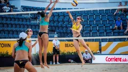 Taiana e Hege — Foto: FIVB