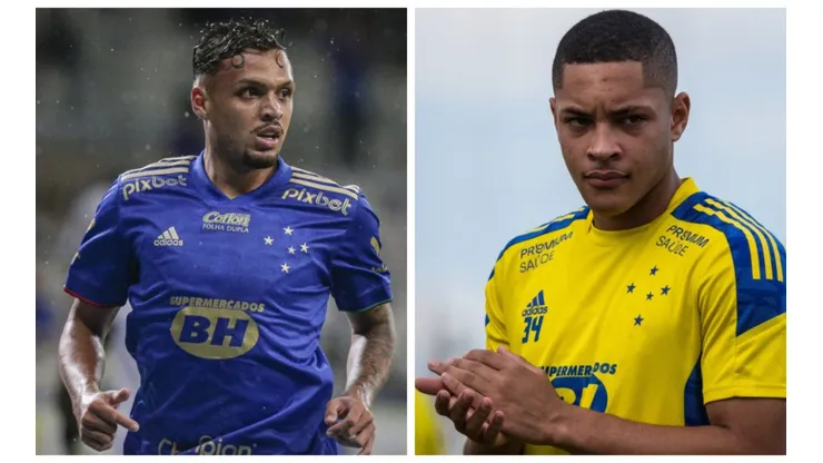 Fotos: Staff Images e Gustavo Aleixo/Cruzeiro - Multa de Daniel Jr é R$ 5 milhões menor que a de Vitor Roque, que se transferiu ao Athletico-PR