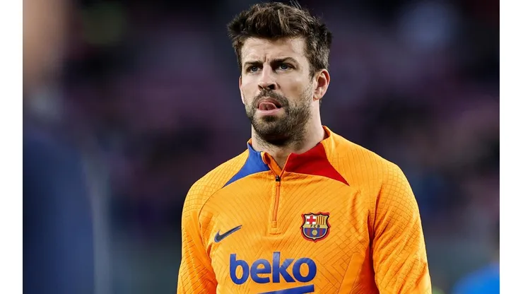 Getty Images / NurPhoto / Colaborador - Piqué em aquecimento pelo Barça.