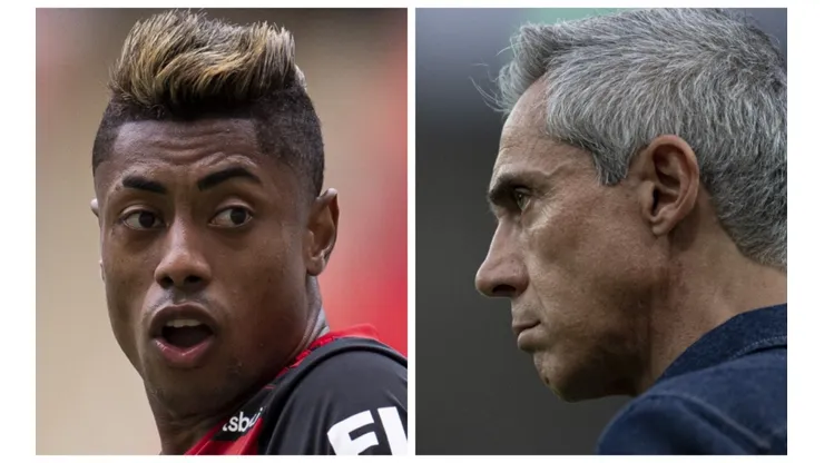 Fotos: Jorge Rodrigues/AGIF - Bruno Henrique se estranhou com Paulo Sousa em um dos exemplos de como técnico tem problemas com elenco do Mengão