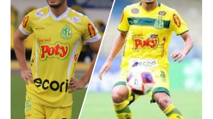 Foto montagem cedida pela EFFE Assessoria. Oymana e Moura são responsáveis por grande parte da ofensividade do Mirassol em campo